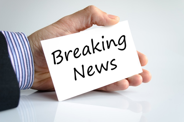 Breaking news text concept - Photo, Image