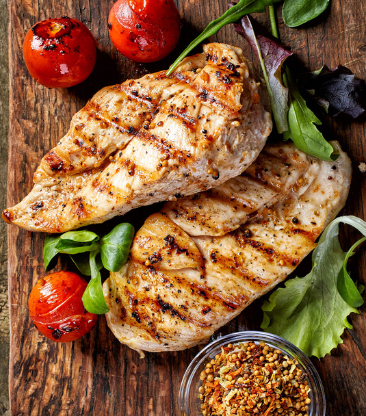 Grilled chicken fillets - Photo, Image