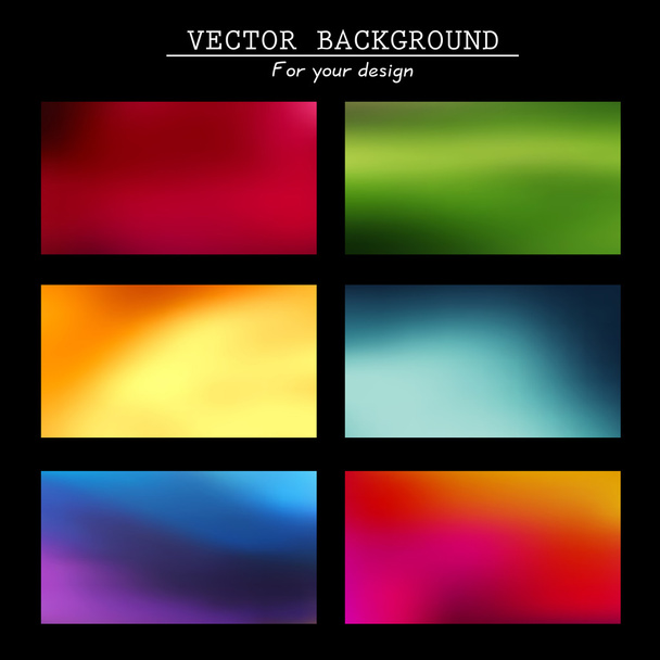 Abstract blurred vector backgrounds - Vector, Image