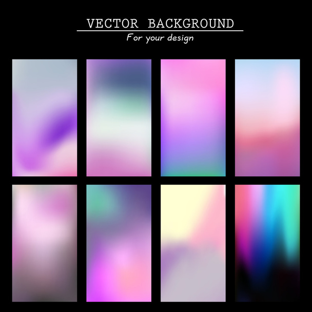 Abstract blurred vector backgrounds - Vettoriali, immagini