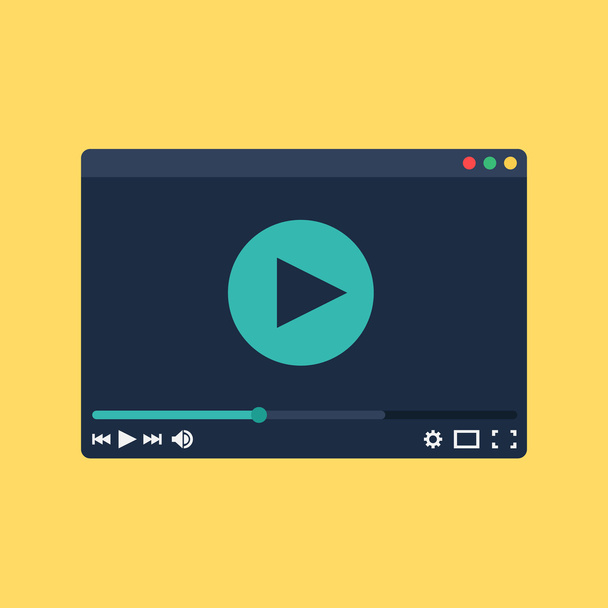 form of watching online video - Vector, Image