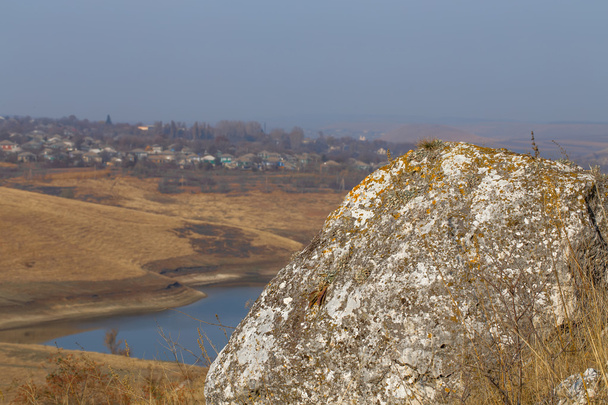 Beautiful landscape with rocks and river - Zdjęcie, obraz