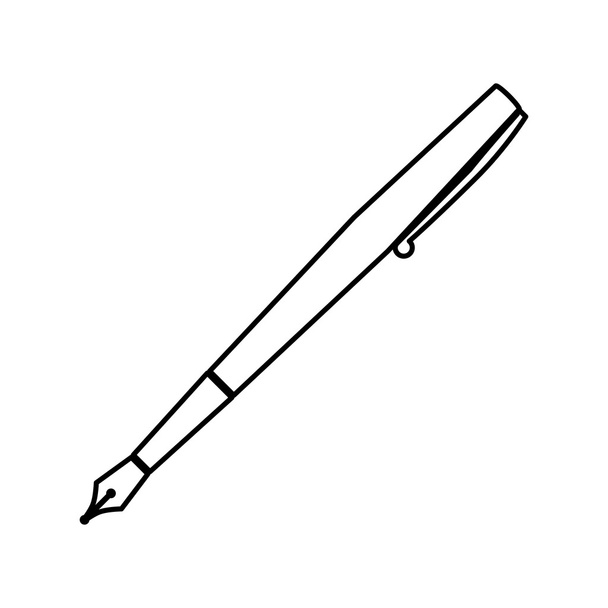 línea de pluma icono
 - Vector, Imagen