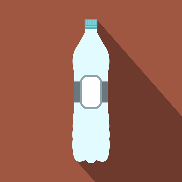 Plastic bottle flat icon - Vector, Imagen