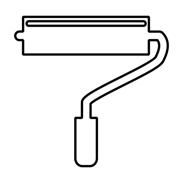 Roller line icon - Vector, Image
