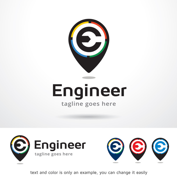 Ingenieur Brief e Logo Vorlage Design Vektor - Vektor, Bild