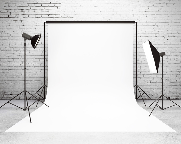 studio with a light set-up - Valokuva, kuva