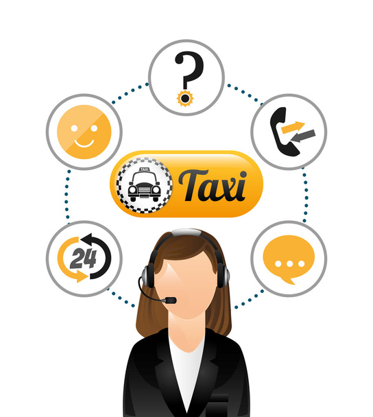 design de serviço de táxi
  - Vetor, Imagem