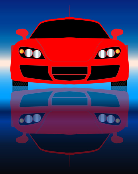 Fast Car Front End - Vector, Image