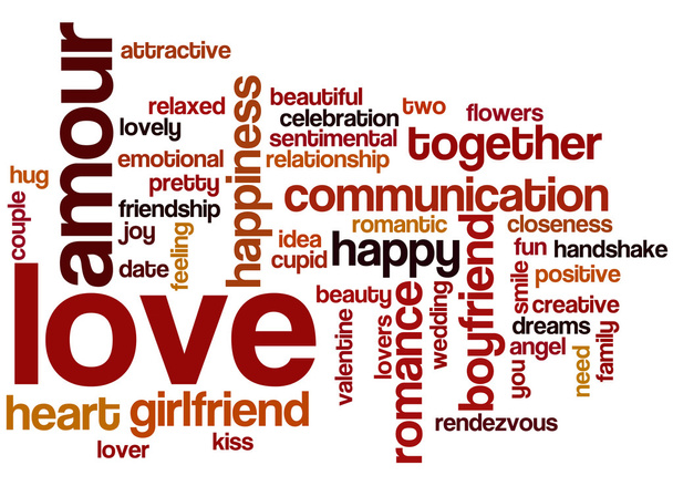 Love, word cloud concept 4 - Photo, Image