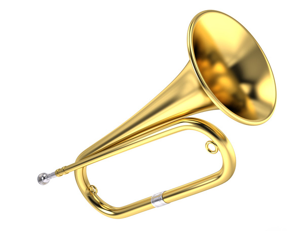 Instrumento de música Bugle
 - Foto, Imagem