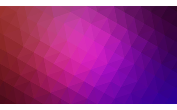 Ilustración multicolor de diseño poligonal rosa, rojo, naranja, que consiste en triángulos y gradiente en estilo origami
. - Vector, Imagen