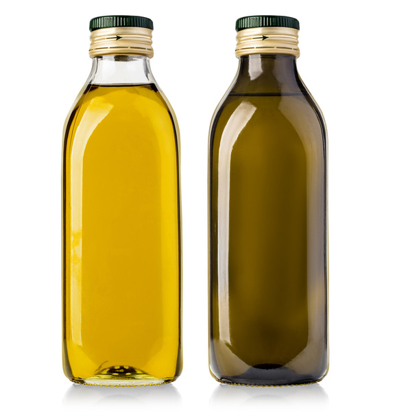 olie glazen flessen - Foto, afbeelding