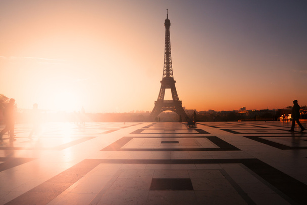 Eiffel Tower at sunset - Photo, Image