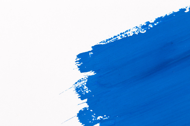 stroke blue paint brush - Photo, Image