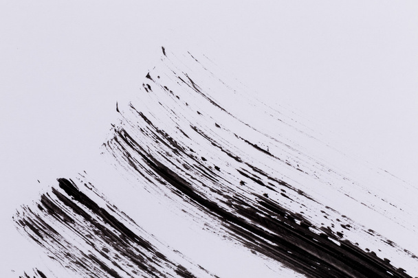 Black paint isolated on white background - Foto, afbeelding