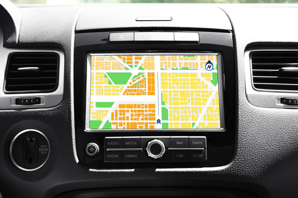 Navigation system in car - Foto, Bild