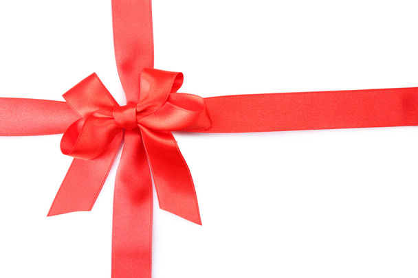 Red bow with ribbon - Photo, Image