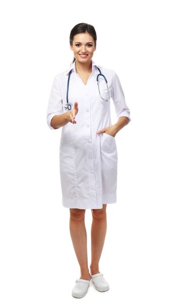 Smiling medical doctor isolated - Foto, immagini
