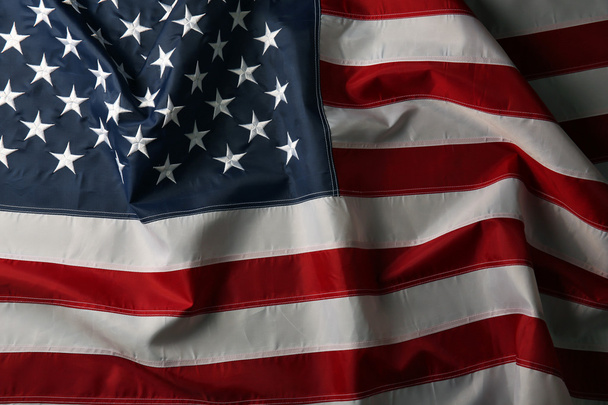 machanie amerykańską flagą  - Zdjęcie, obraz