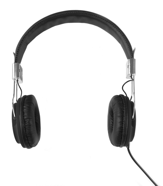 Black headphones close up - Photo, Image