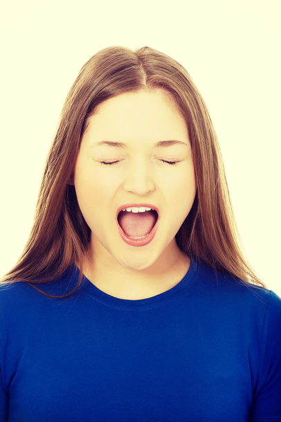 young woman screaming. - Fotografie, Obrázek