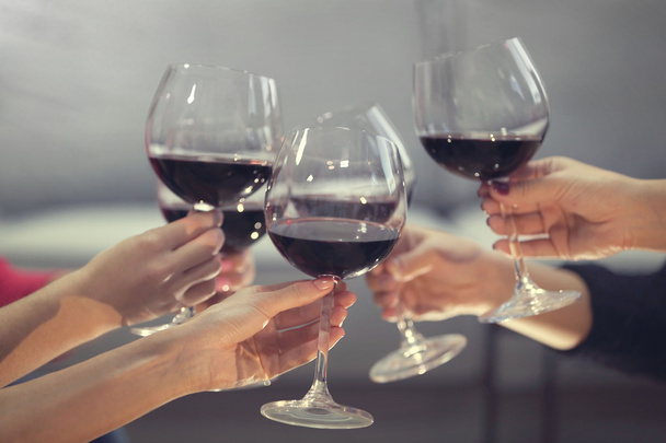 glasses of red wine  - Zdjęcie, obraz