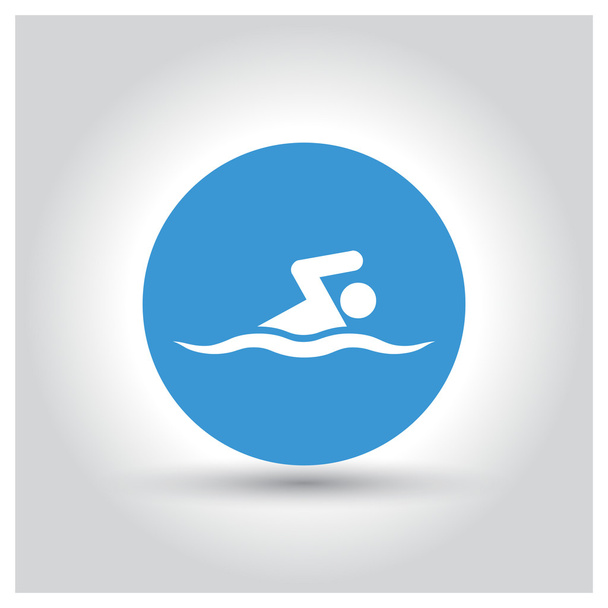 swimming place icon - Vector, afbeelding