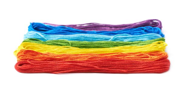 Embroidery thread yarn isolated - Fotoğraf, Görsel