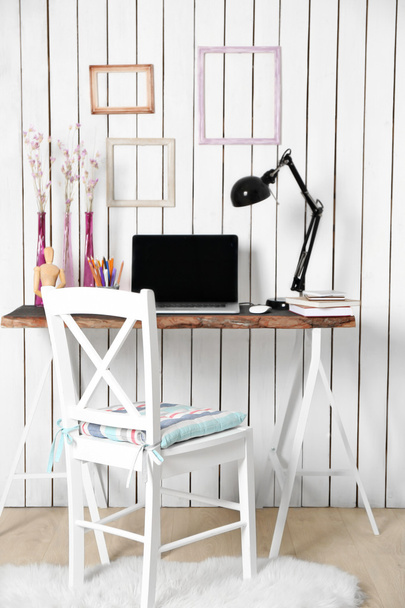 Stylish workplace at home - Foto, imagen