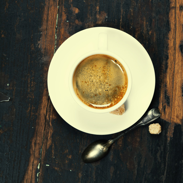 Kaffee auf Vintage-Hintergrund - Foto, Bild