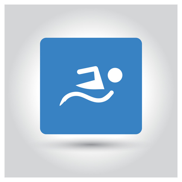 swimming sport icon - Vector, Image