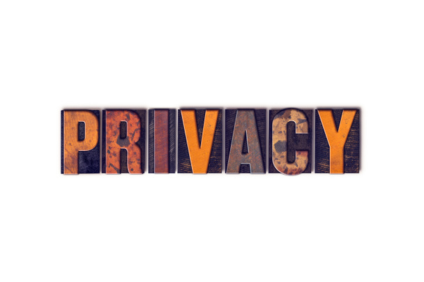 Privacy Concept Isolated Letterpress Type - Photo, Image