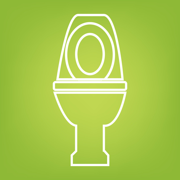 Toilet line icon - Vector, Image