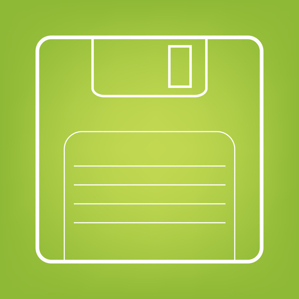 Floppy lemezsor ikon - Vektor, kép