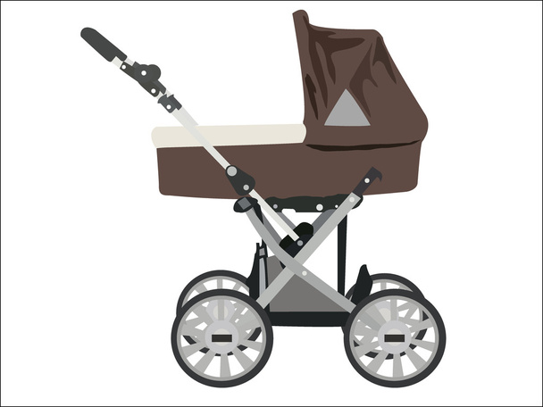 Zoomed baby stroller image - Zdjęcie, obraz