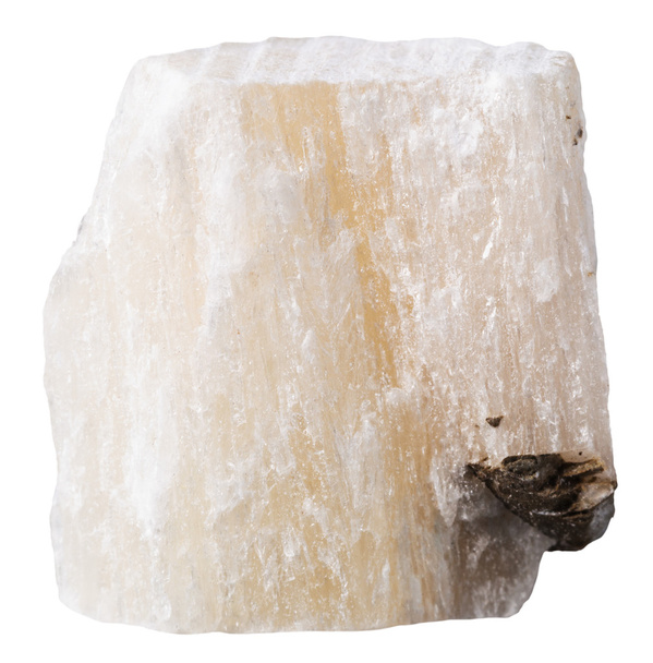 gypsum (alabaster) mineral stone isolated - Φωτογραφία, εικόνα