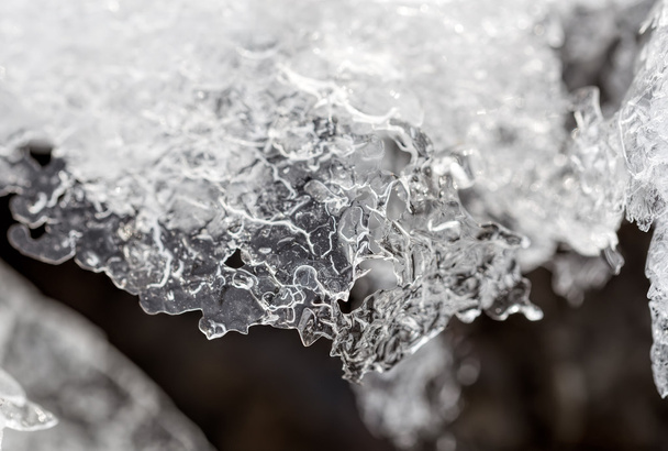 Abstract macro of frozen water - Photo, Image