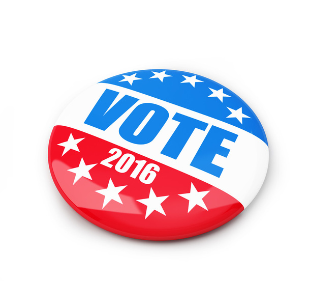 választási jelvény gomb szavazni, 2016-ban - Fotó, kép