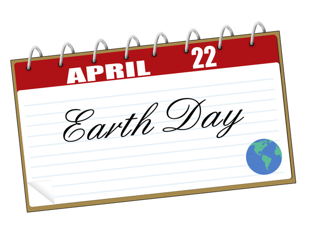 Календарь Дня Земли
 - Вектор,изображение