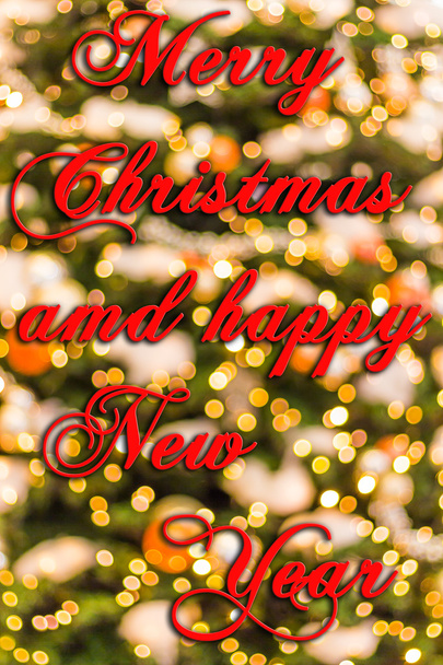 Χριστούγεννα φόντο με εορταστική διακόσμηση και κείμενο - Φωτογραφία, εικόνα