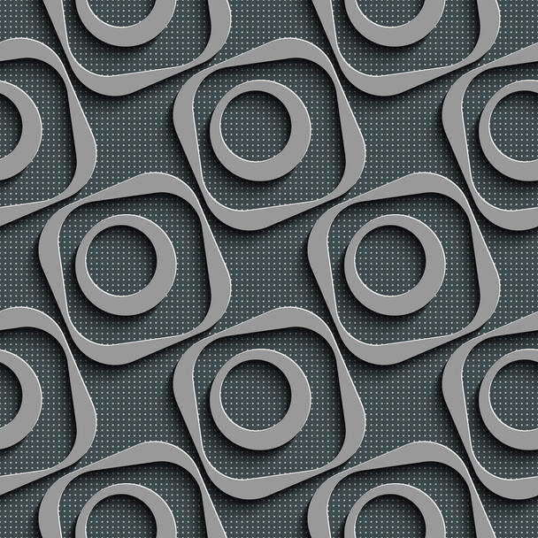 Seamless Square and Circle Pattern - Vector, imagen