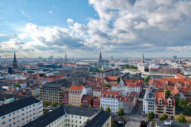 View of Copenhagen, Denmark from above - 写真・画像