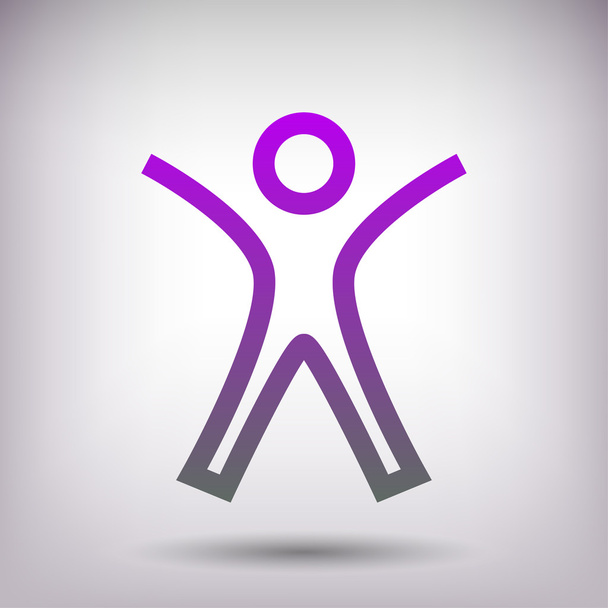 Pictograph of success people icon - ベクター画像