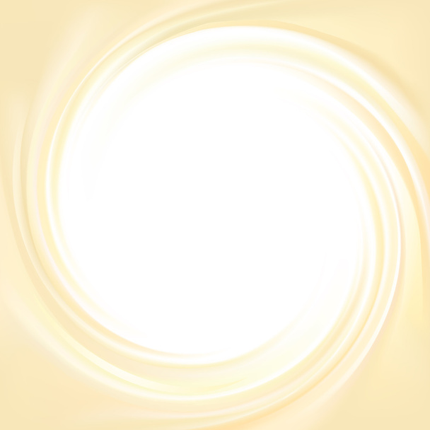 Vector yellow background of swirling creamy texture - Vector, imagen