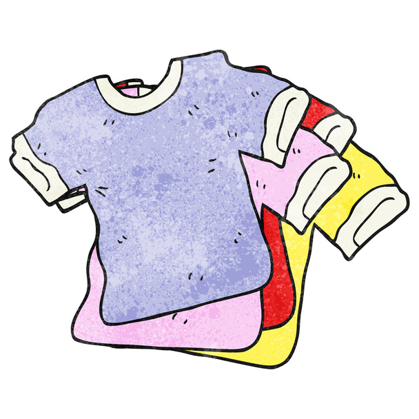 texture cartoon t shirts - Vector, imagen