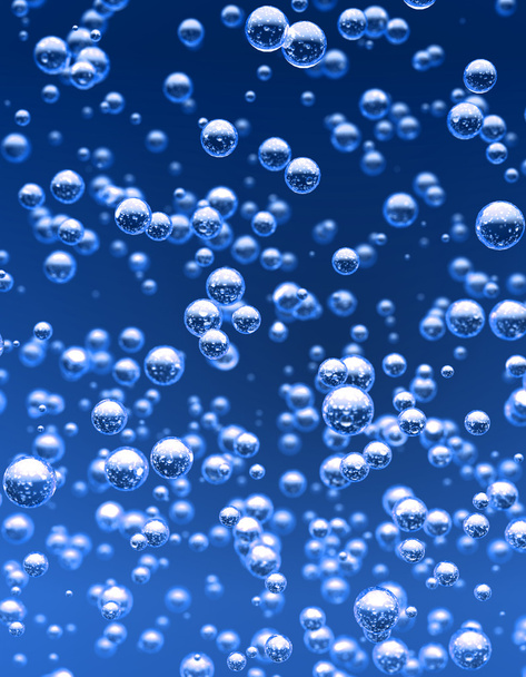 Burbujas azules
 - Foto, Imagen