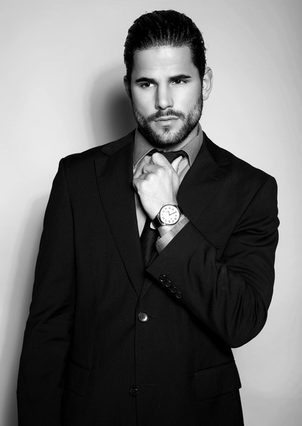 handsome business man with watch - Foto, immagini