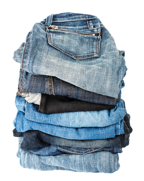 Stack of jeans  - Zdjęcie, obraz