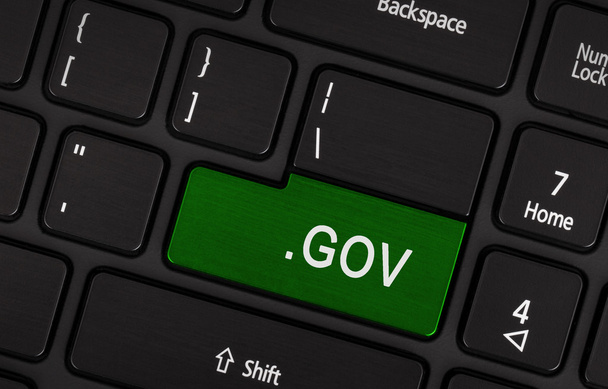 Computer key green - .gov - Photo, Image